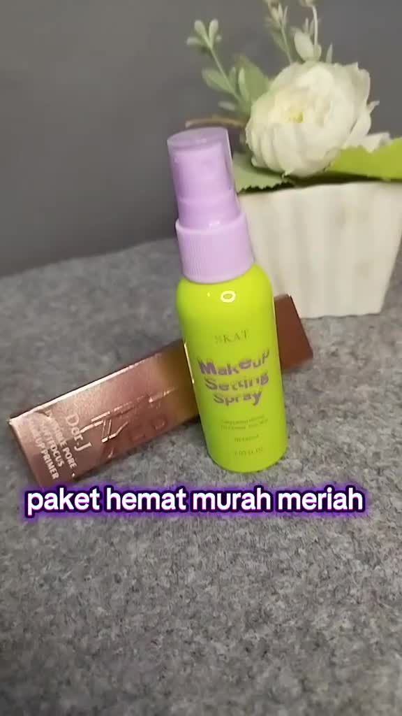 【TERSEDIA&COD】【Peningkatan Kemasan】 Semprotan Pengaturan Rias Wajah 60Ml, Wajah, Tahan Tahan Tahan Tahan Matte Air, E5J5