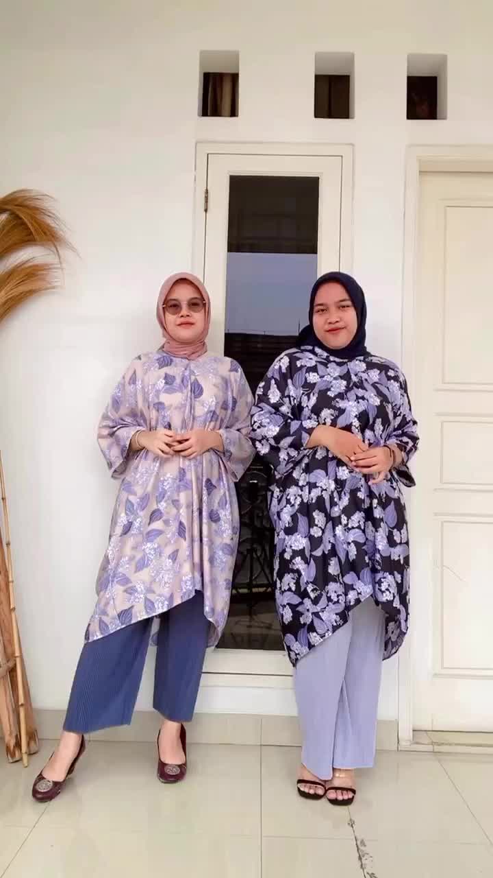 GFShop KAFTAN TUNIC DIVI SET 2pcs (tunic + cullote) series PART 2 Oversize