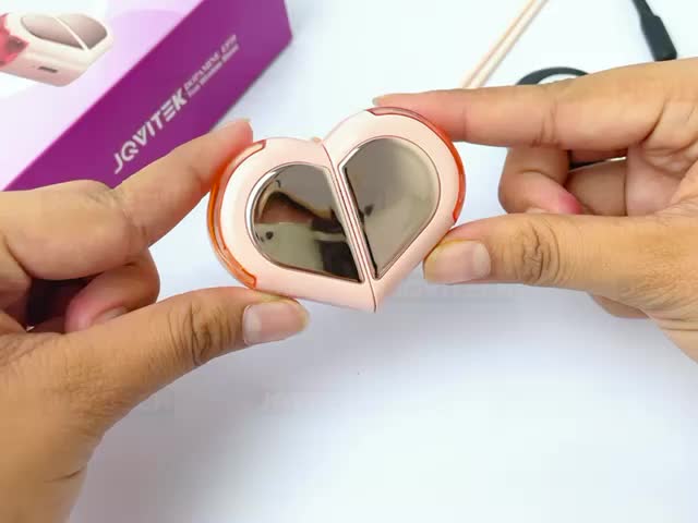 【COD】Jovitech New Design Two Ways Model Earphone Headset Bluetooth EP39 Loves Heart Pink Touch Control Hi-Fi Sounds