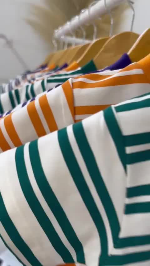 Striped Tee - Baju Kaos Atasa Anak Unisex o-7 Tahun Katun Setrip Salur - Littlebens Bayi Merah Combed