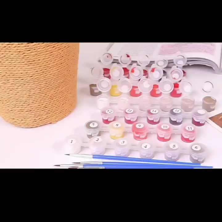 DIY Painting Canvas Paint By Number kit Lukisan 40x50cm