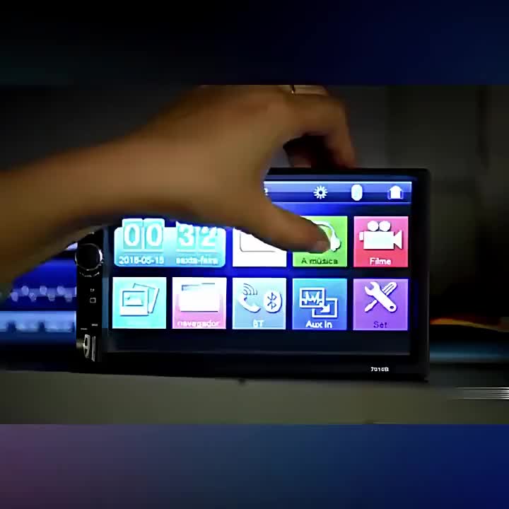 7018B 7010B Head Unit Android Double Din 7 Inch Bluetooth Audio Car MP3 MP5 Player In Touch Screen Radio Dan Kamera Mundur Mobil LED head  unit