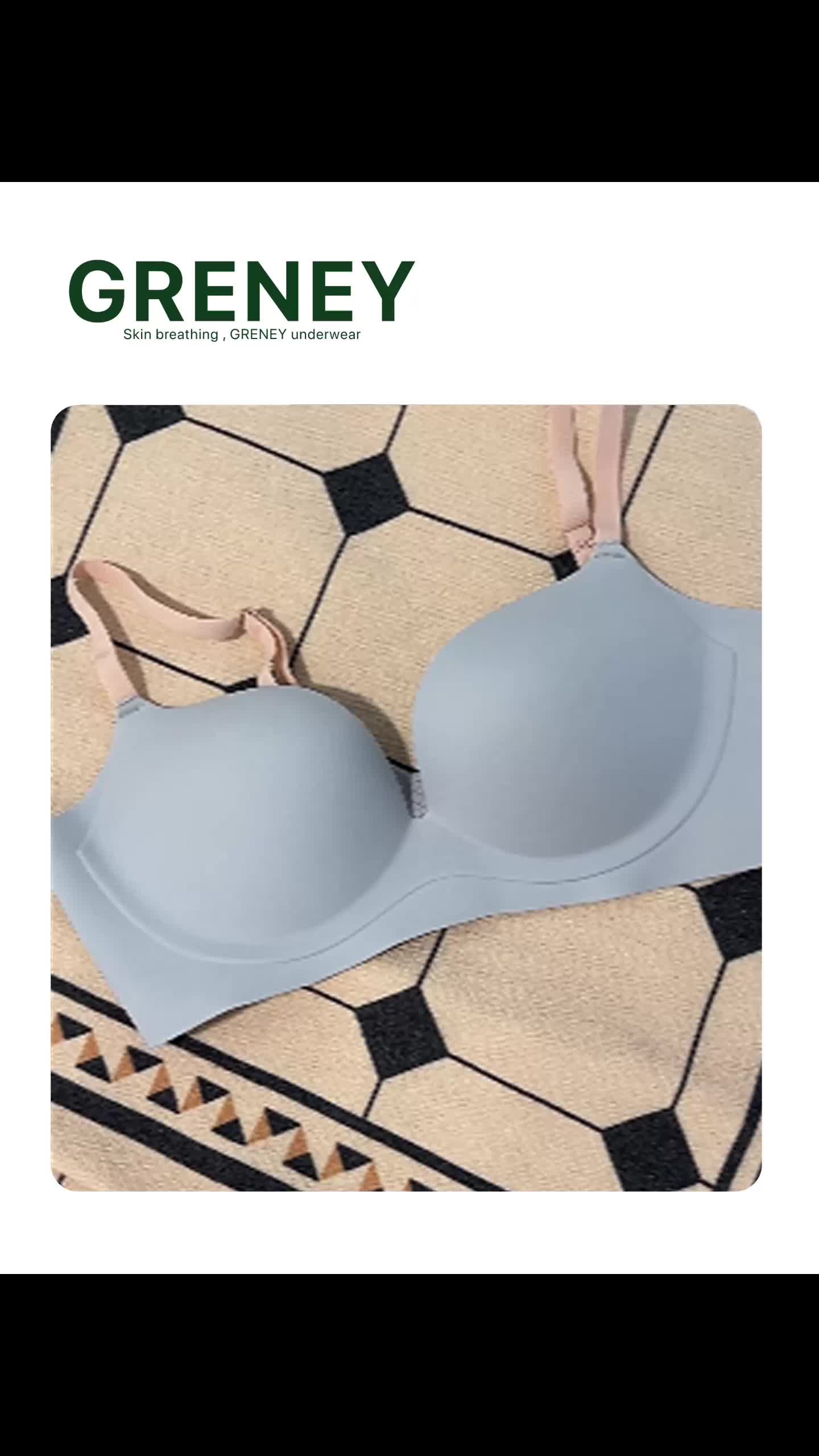 GRENEY-Gbras-(3PCS)Bra One Piece Warna Bh Wanita Beha Pakaian Dalam Remaja Basic Tanpa Kawat Cewek Lingerie Plain Desain Kontras Push up Berbentuk Nyaman Busa PD Wireless Seamless Cantik Tipis Dewasa-89616