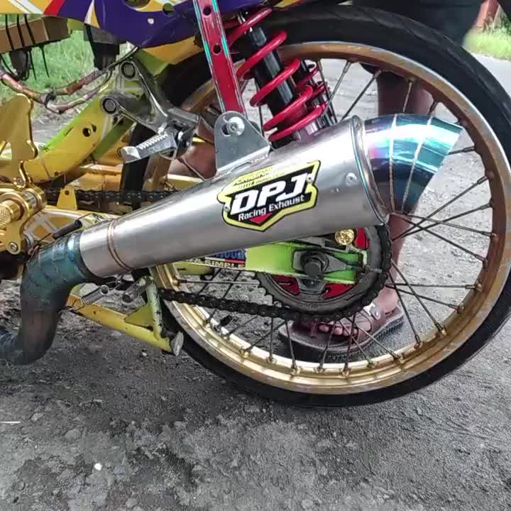KNALPOT DPJ FULLSISTEM METIK SPORT BEBEK (Satria, Sonic, Nmax, Vario, Supra dll) Motor Motorcycle knalpotarm vario160