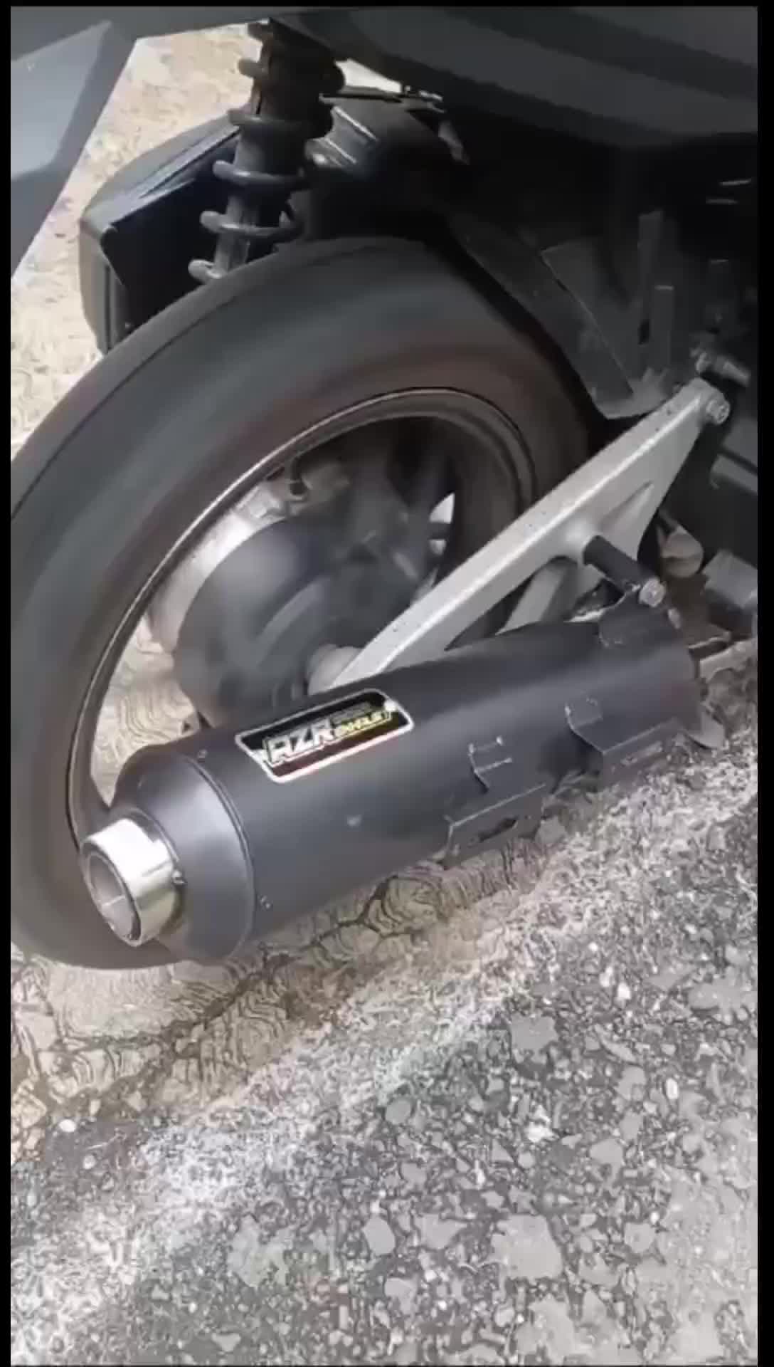 Knalpot AZR Copy Cms Ngebass Adem No Mbeerrr Foto Kendaraan brong Kamera Motorcycle