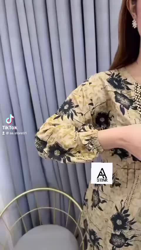 Setelan wanita lengan panjang renda motif kekinian ld 110cm muat bb45kg sampai 75kg bisa bayar ditempat cod Bisa Dicuci Dengan Mesin Rayon