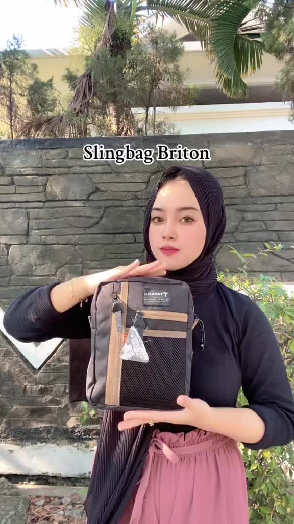 TAPAXCO Tas Selempang Pria Briton Slingbag Casual Local Original hitam