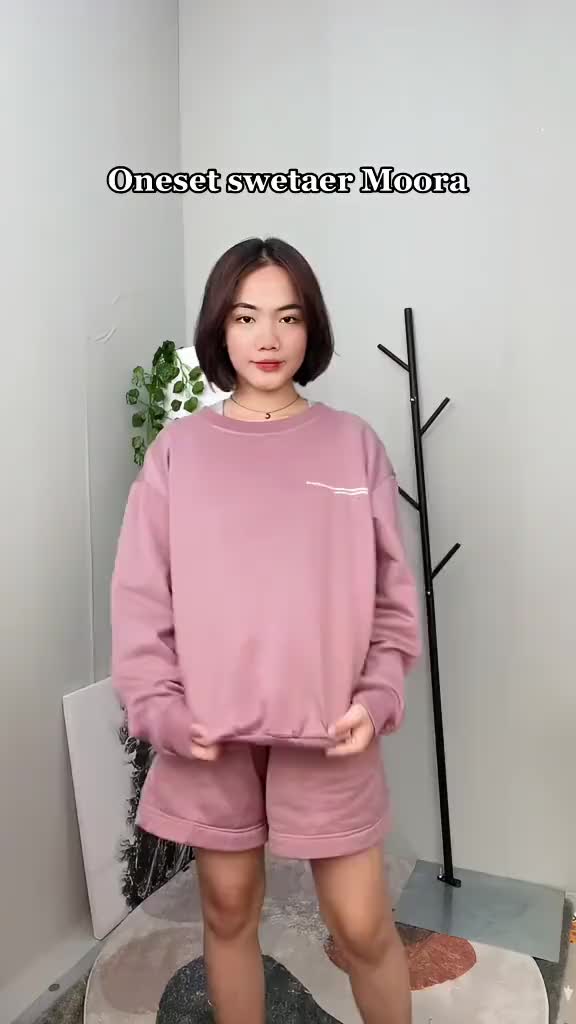 SET WANITA SWEATER CELANA PENDEK - MORRA ONE SET SETELAN WANITA