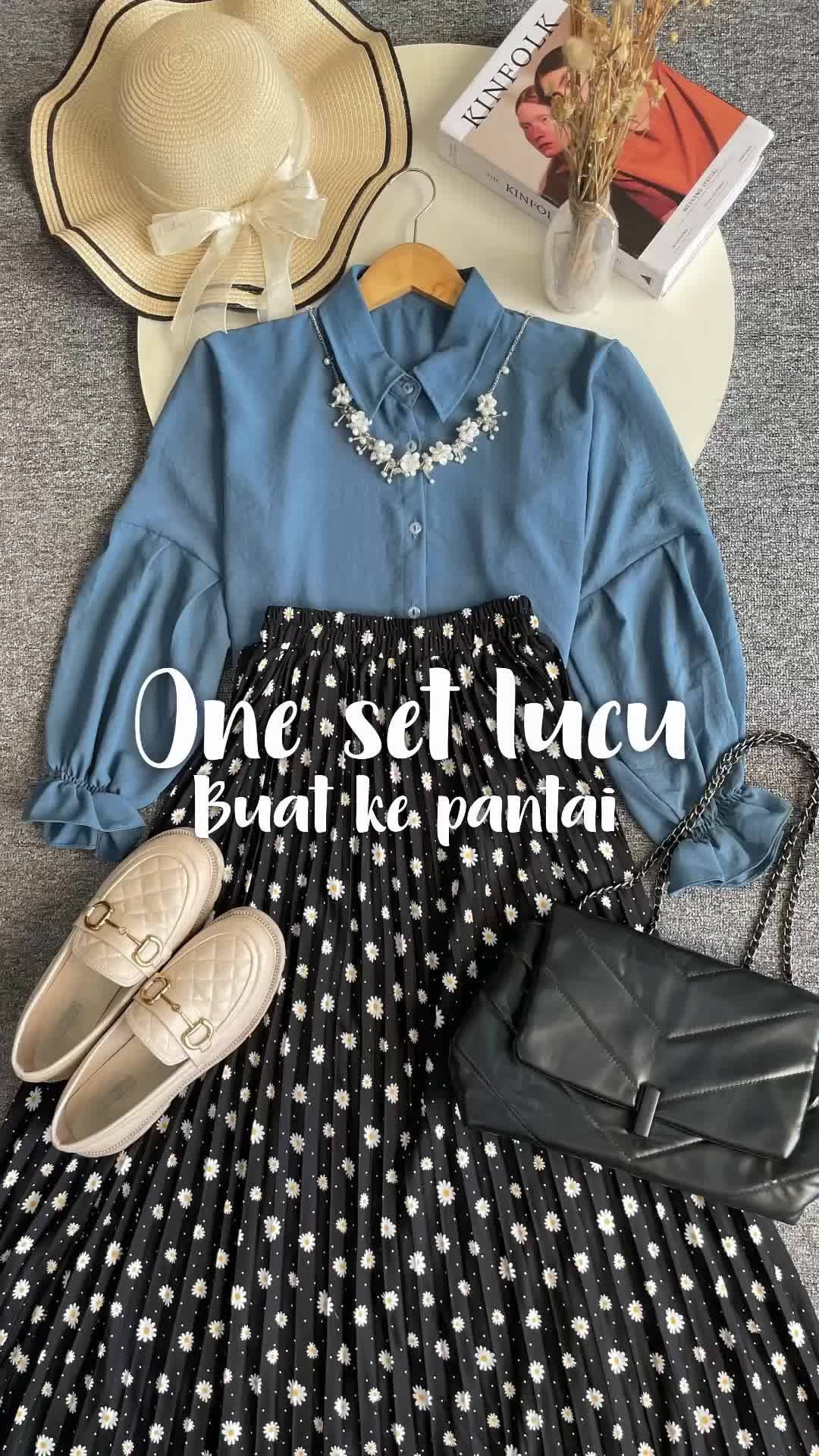 Vienetta id - ONESET SETELAN WANITA KEKINIAN BAJU ROK PANJANG WANITA REMAJA KEKINIAN ATASAN CRINKLE AIRFLOW MIX ROK PLISKET BUNGA PREMIUM FIT TO XL OUTFIT HEALING OUTFIT NGEDATE STUDYTOUR NONGKI KEKINIAN SIMPLE KOREAN STYLE FASHION KEKINIAN 2025