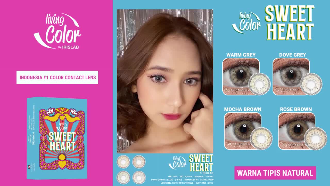 [COD] Softlens Living Color SWEETHEART by Irislab Contact Lens Eye Soflens