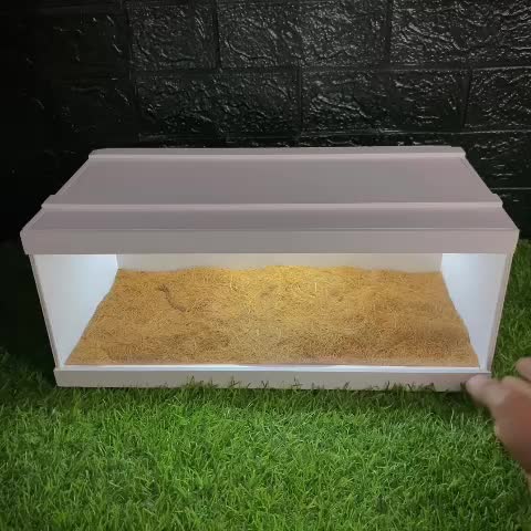 TERARIUM REPTIL /KANDANG HEWAN TUTUP BIASA UKURAN 40x20x16cm