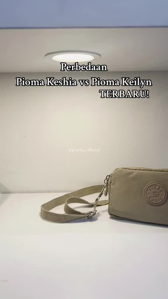 OPIOBAGS Pioma Keshia Sling wallet / dompet hp selempang wanita / dompet hp nylon 3 ruang / wallet phone pioma