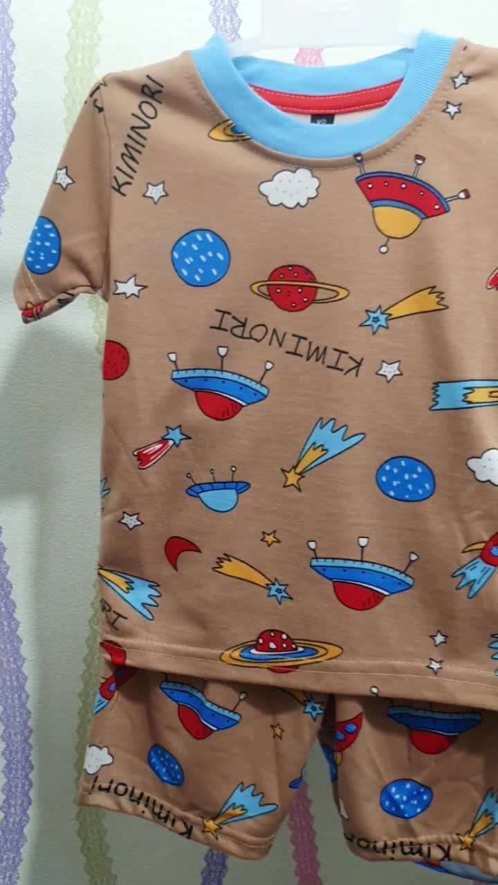 Kiminori JOJO.ST Setelan Baju Anak Laki-Laki Lengan Pendek Celana