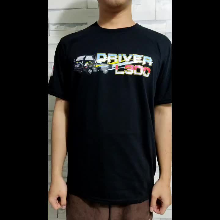 KAOS PRIA DRIVER L300 BLACK | SIMPLE, DINAMIS, DAN MEMBERIKAN KESAN KASUAL Combed Distro