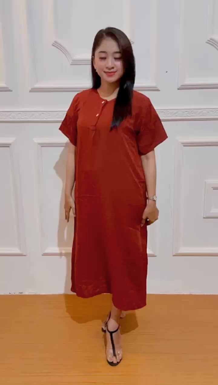 PROMO 105rb dapat 4 Daster Polos Warna Kekinian Murah Daster Sarwendah Polos Terbaru Daster batik Warna murah 105rb dapat 4pcs Busui Kancing Bumil Panjang Pendek Rayon Tipis Wanita Ibu Menyusui Selutut