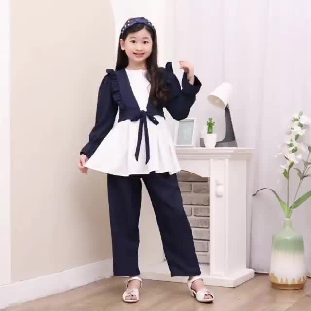 SETELAN REMAJA TANGGUNG 7-12 Tahun BAJU ANAK PEREMPUAN  SETELAN 3 IN One Fashion Kids Celana