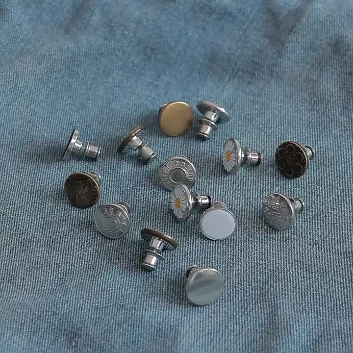 Kancing Motif Daisy Multifungsi Magic Button Pengecil Ukuran Celana Jaket