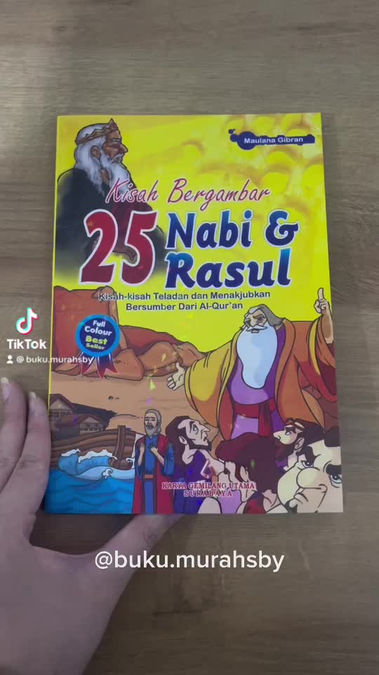 Buku Cerita Dongeng KISAH 25 Nabi dan Rasul FULL COLOUR Bergambar Books