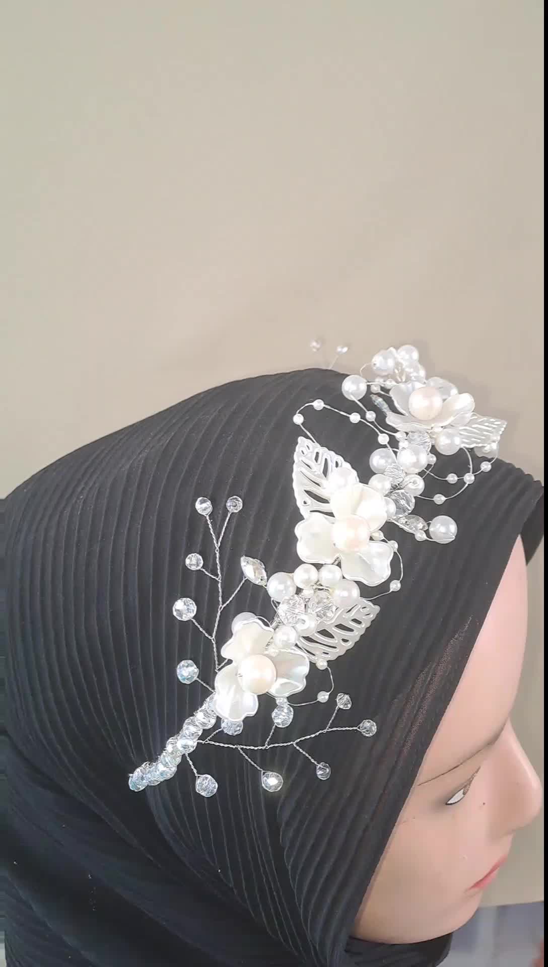 Headpiece Bunga Popy 1 dan Popy 2 Handmade by Adima Collection