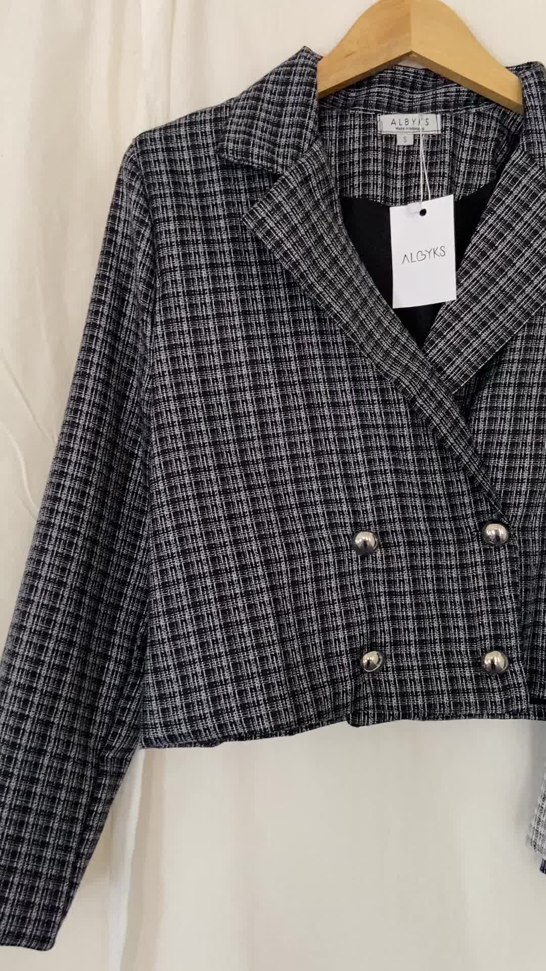 ALBYKS - TWEED CROP BLAZER