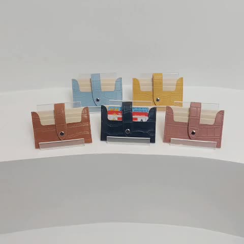 Dompet Kartu dan Uang Wanita Korean Style Bahan Croco Desain Elegan & Minimalis Multi Slot Stylish Kulit
