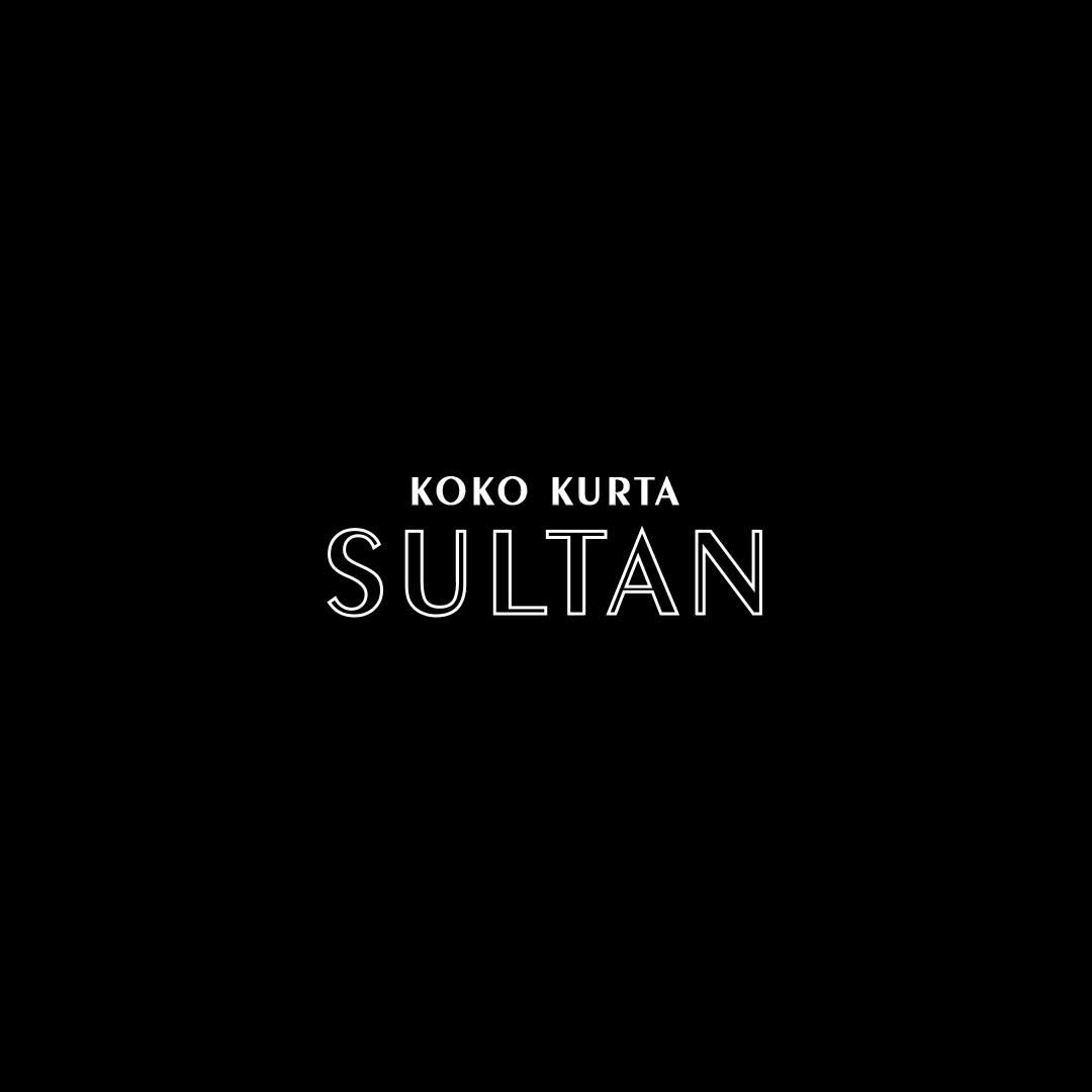 KATSAE - SULTAN Baju Koko Kurta Pria Dewasa Lengan Panjang Katun Embos Import Premium / Gamis Pria Biru Hitam