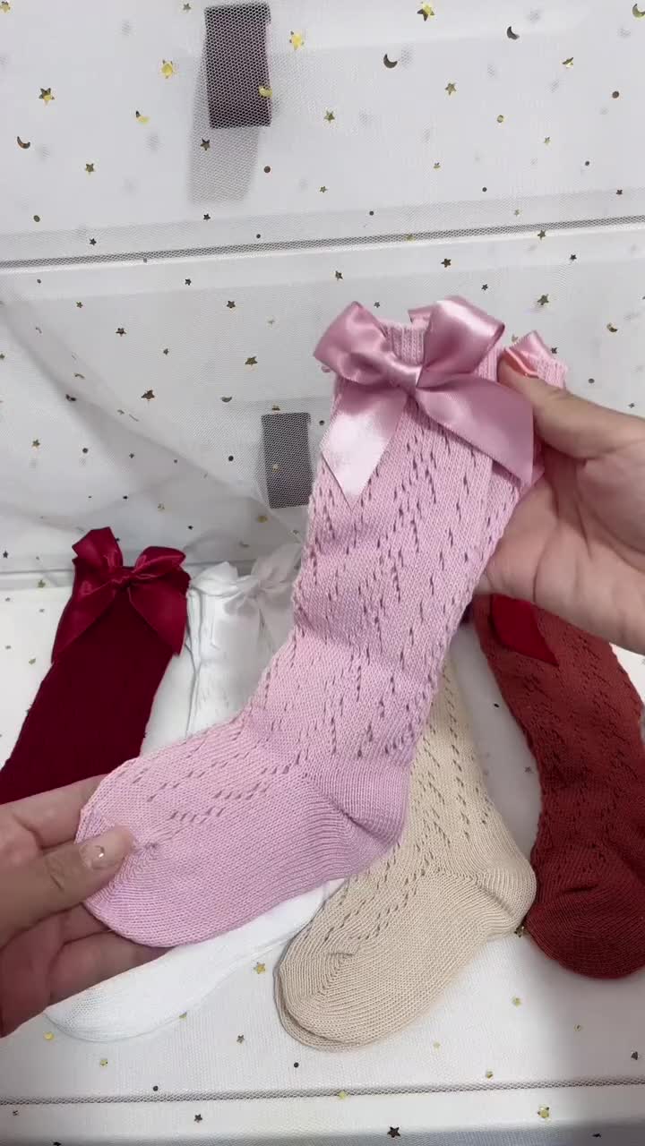 LAKOE Kaos Kaki Panjang Anak Bayi Lucu/ Kaus Kaki Bayi Perempuan Untuk 0-3 Tahun