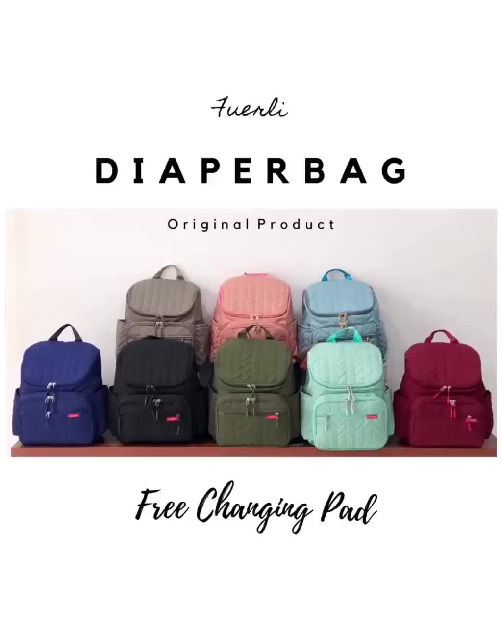 TAS DIAPER ORIGINAL FUERLI Diaperbag (set changing pad) Bags Bag