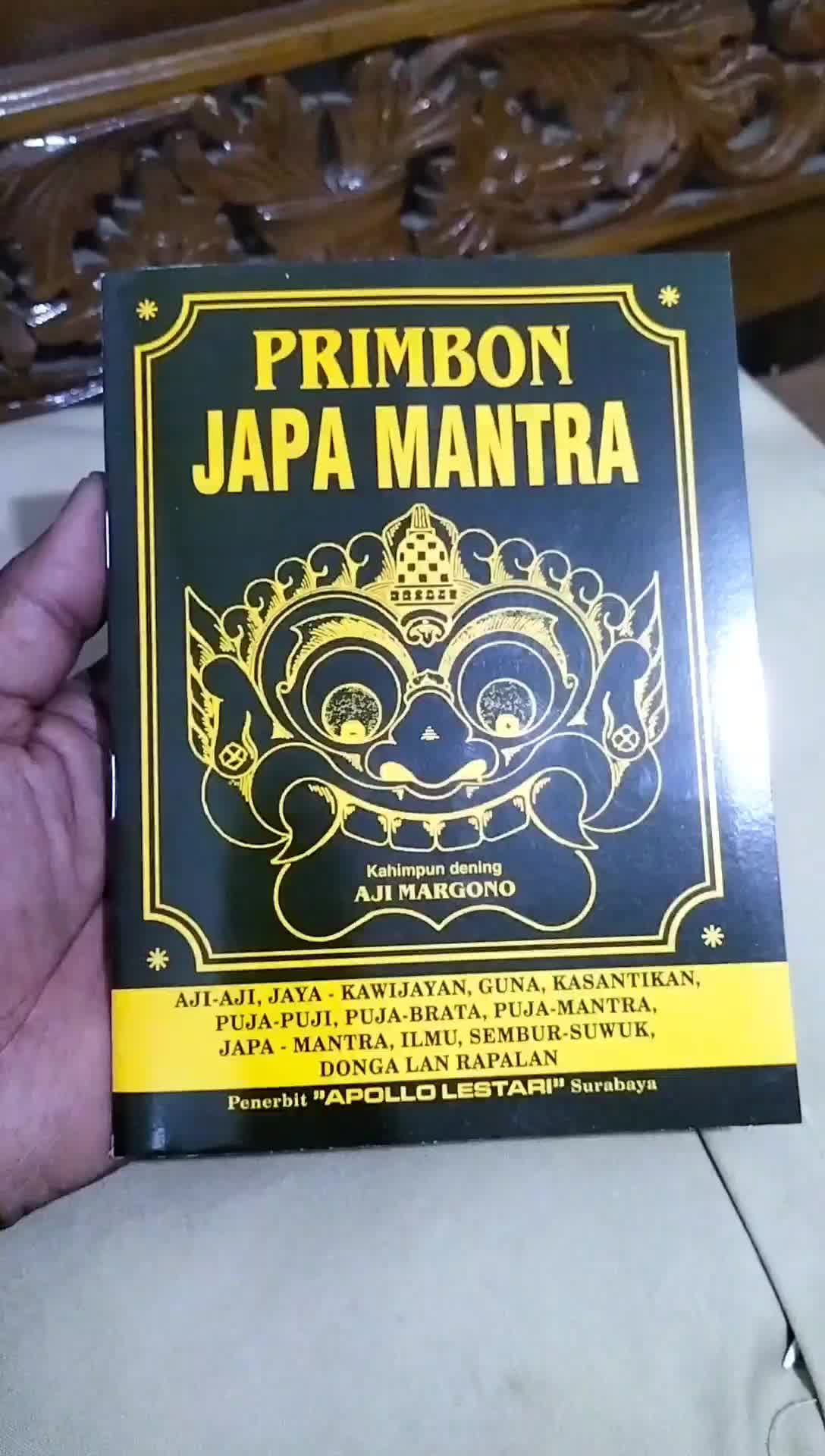 buku primbon/japa mantra orang jawa kertas Cd