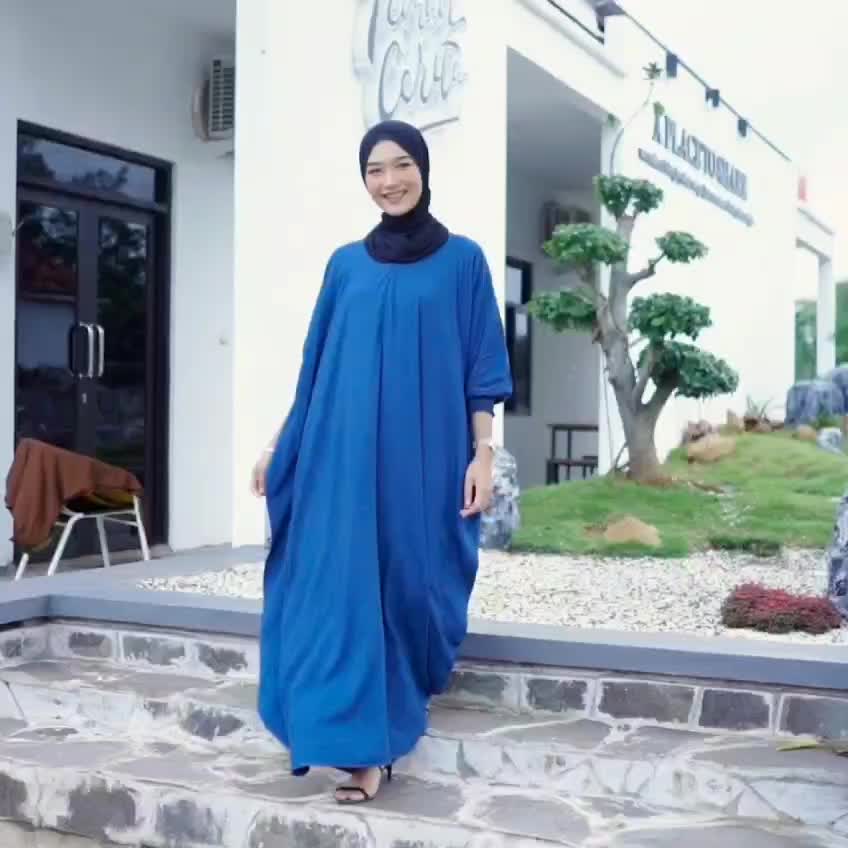 COD -Gamis Kaftan Polos Asmiranda Maxy Gamis Muslim Aurora Dress Shakila Aksen Renda Import Ld  140 Fit XL Hitam Rayon Wanita Panjang Nyaman Cantik Mewah Motif