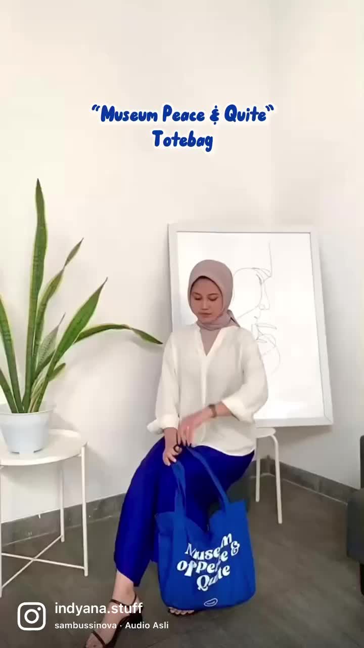 Indyanastuff - Totebag kanvas custom Premium totebags wanita aesthetic totebag resleting