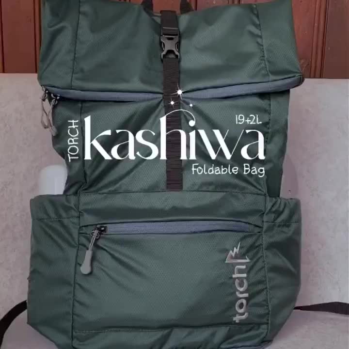 TORCH Kashiwa Tas Ransel Lipat Punggung Sekolah Pria Wanita Tahan Air 19+2 Liter - Foldable Backpack