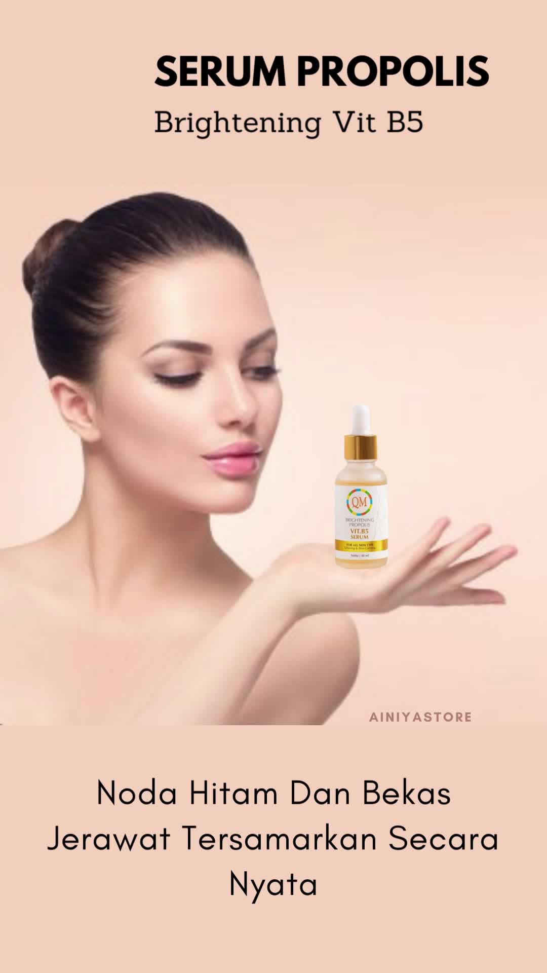 SERUM PROPOLIS VIT B5 BRIGHTENING SERUM WAJAH GLOWING Hitam Kusam