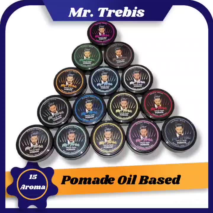 Terbis Pomade Oil Based Mr Terbis 55 Gram BPOM Selera Pria Tampan - Shampoo, Perawatan, Ketombe, Kering, Penghitam