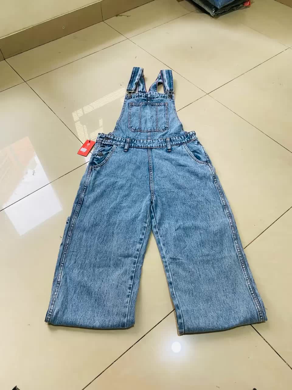 Nuber Straight Reguler Fit Jumpsuit Overall Wearpack Celana Panjang Pria Non Stretch Jeans Adjustable