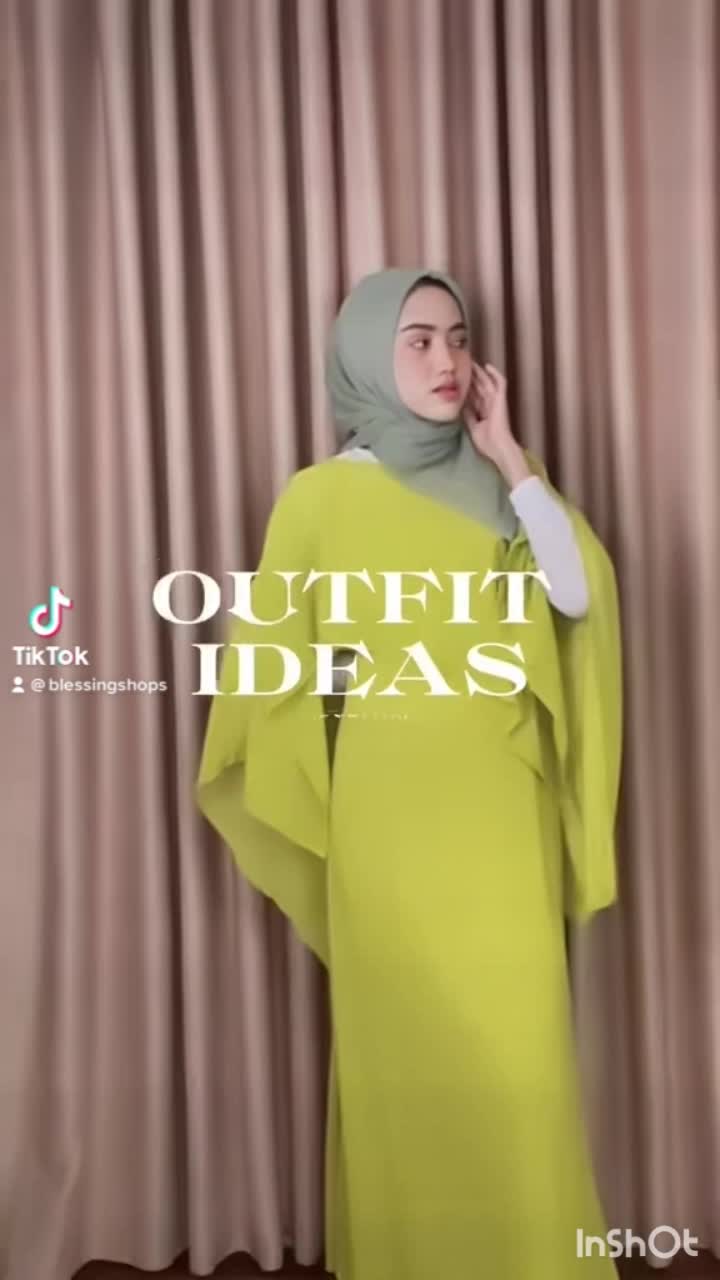 Bless Anyia Maxi Dress Simpel Elegant Ceruty Baby Doll muslim gamis wanita  simple    lebaran  pesta  kondangan  gaun Remaja Dewasa  Panjang  Mutiara Syari