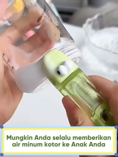 ANGOLA Sikat Multifungsi Pembersih Botol 4in1 D91 Cleaning Bottle Brush 360°/Sikat Botol Susu Bayi/Cetakan Es Batu /Sikat Pembersih Botol/Sikat Tutup Botol