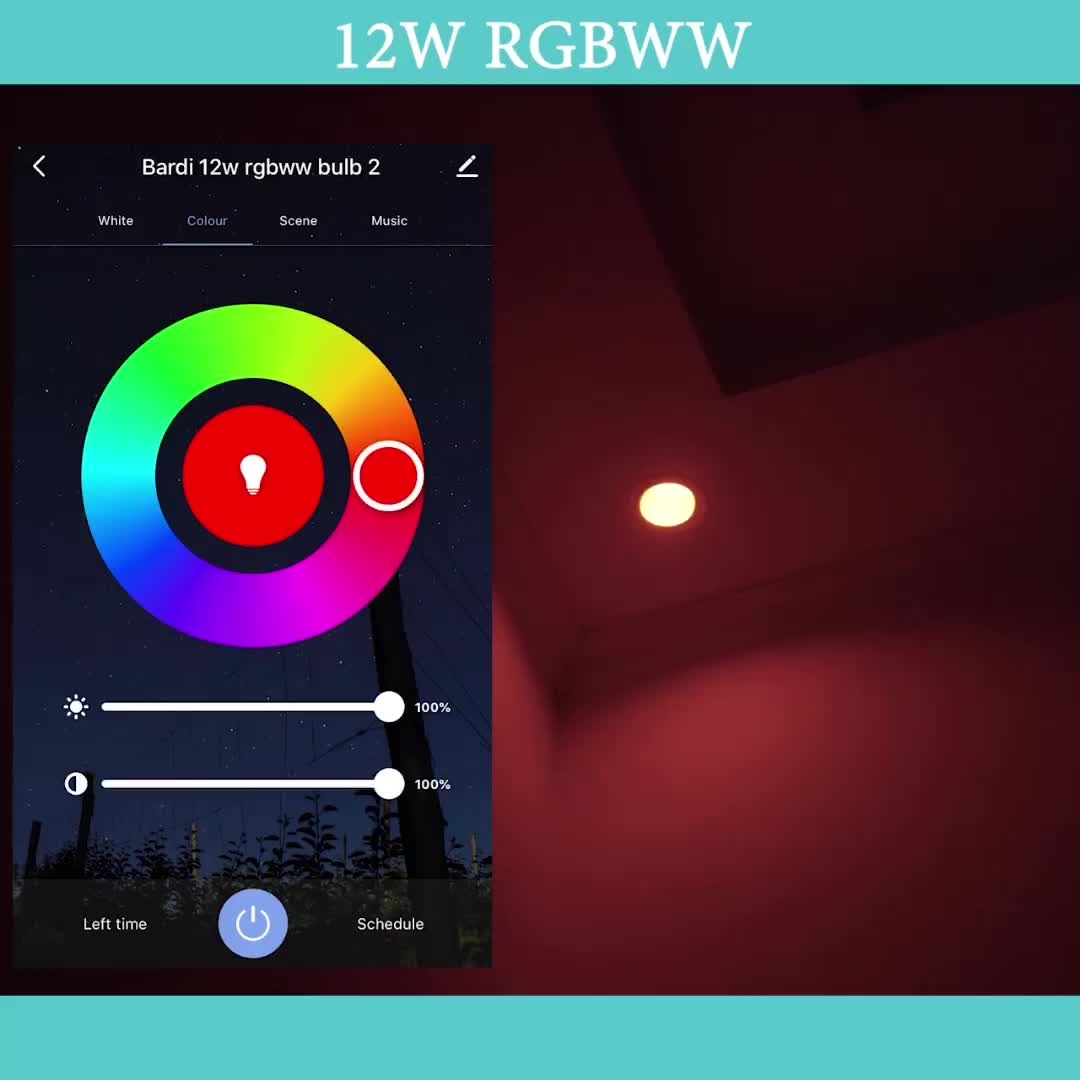 BARDI Lampu 12W / 9W WiFi+BT / 9W BT Only (Bluetooth) Smart Light LED Bulb Beacon Bohlam Lampu Tidur Ready Otomatis Pintar Smart WiFi Wireless IoT Home Automation Surabaya Jakarta (Smarthaus Indonesia Official) Bluetooth Saklar White