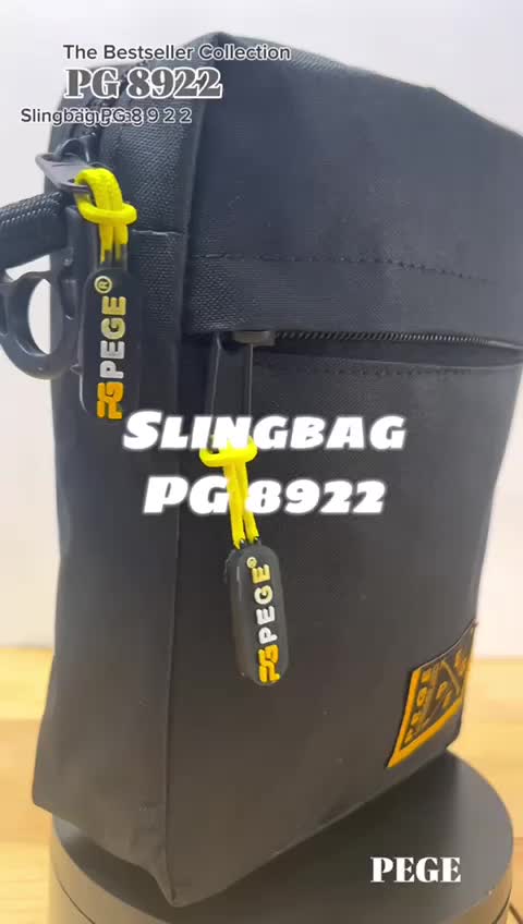 Tas Selempang Keren PEGE Untuk Pria Slempang Bahu Polos Model Simpel - PG 8922 slingbag