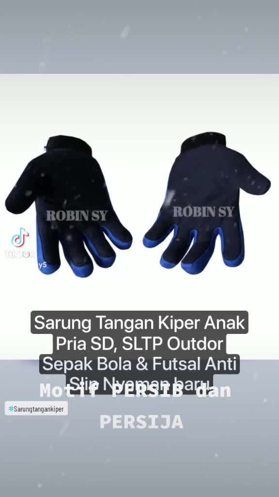 Sarung Tangan Kiper Anak Pria Sepak Bola & Futsal Sarung Tangan Kiper Anti Slip Nyaman