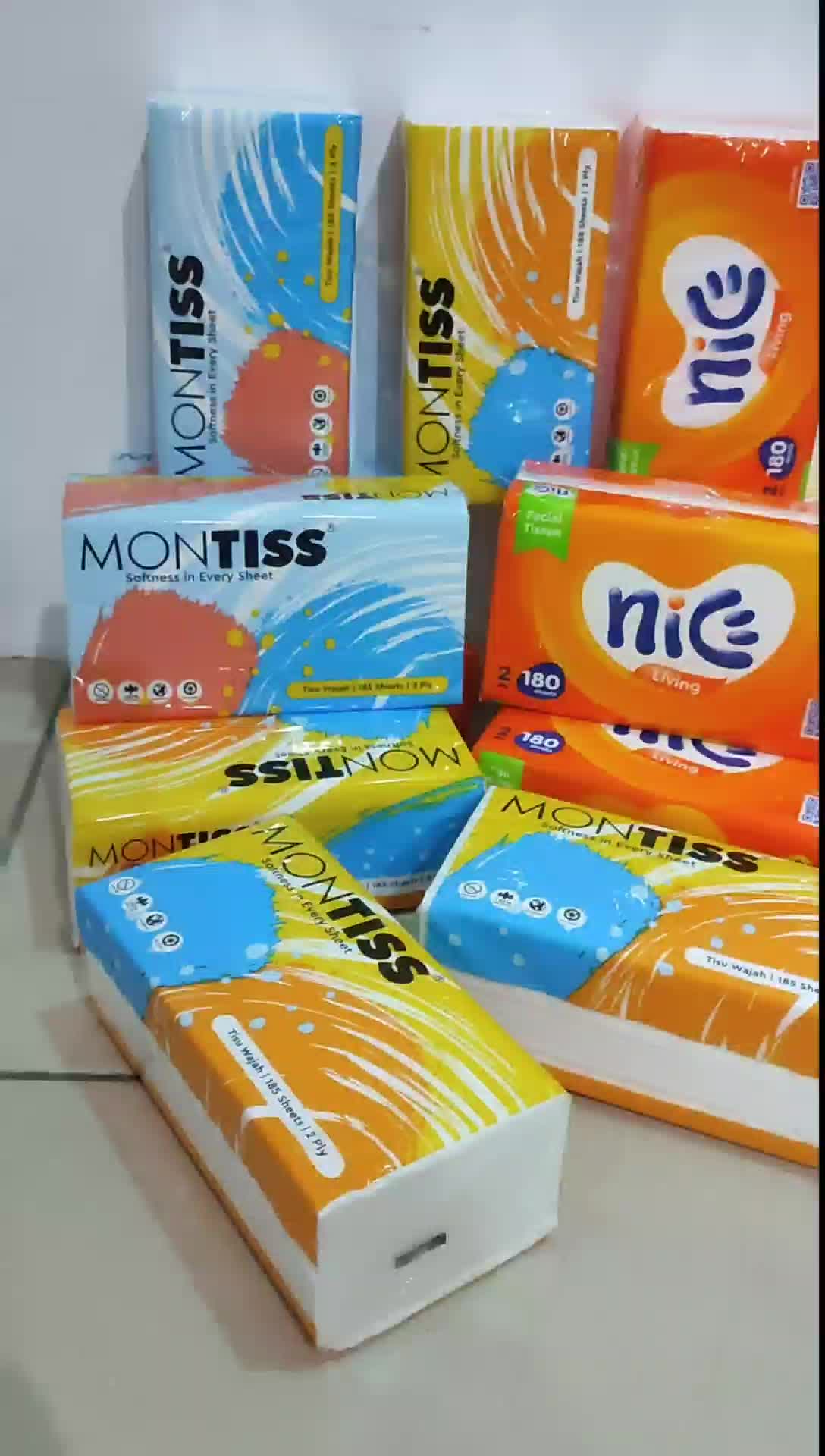 isi 8/10/12 Nice 360 helai Living Tisu Kemasan Baru Food Safe Lebih Kuat Lebih Tebal Lebih Serba Guna