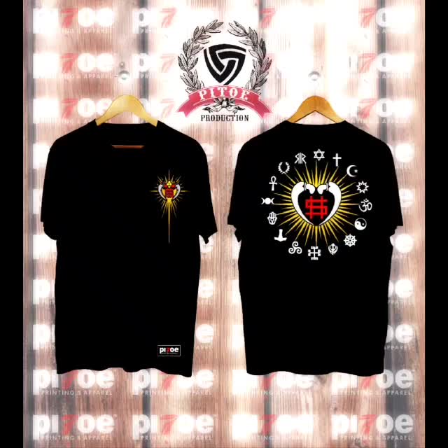 kaos PSHW WINONG limited edition emas Combed Nyaman T-Shirt Sablon Distro