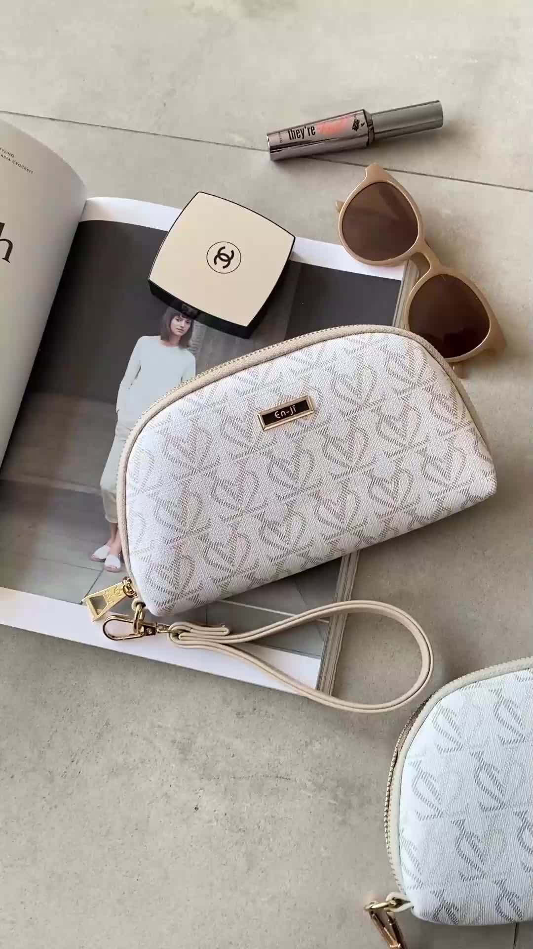 En-ji Ryuha Pouch - Cream