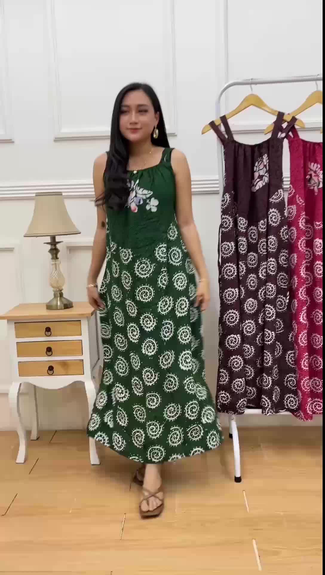 Daster tanpa lengan yukensi CAP,,  KAIN RAYON TEBAL BERKUALITAS