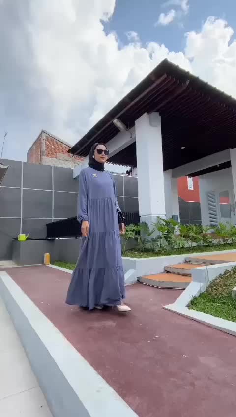 Gamis Hanum Katun Rayon Premium LD 120 Busui Friendly / Dress Susun Viral Gamis Polos Kekinian / Gamis wanita Muslim / Gamis Jumbo Motif / Aurora Dress Rayon twill Polos
