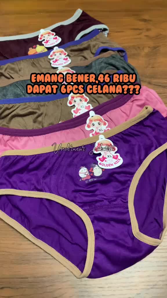 [ 6 Pcs ] CD Golden Nick Kids SA 045 | Fashion Celana Golden Nick Anak Perempuan Warna Tua
