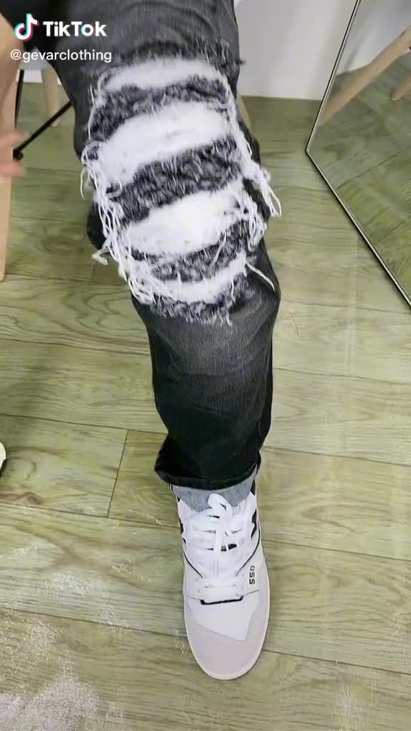 GEVAR Celana Jeans Ripped Sobek Skiny Premium Tidak Tembus Hitam Lembut Pria Panjang Skinny Nyaman