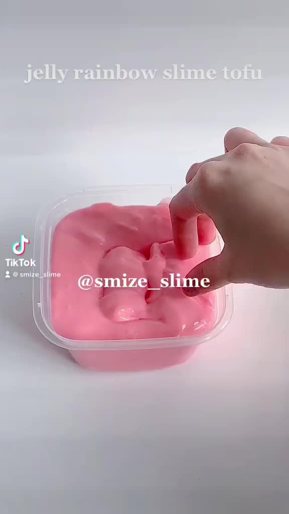 Jelly Rainbow Slime 200cc 200 ml cc warna warni pastel best seller
