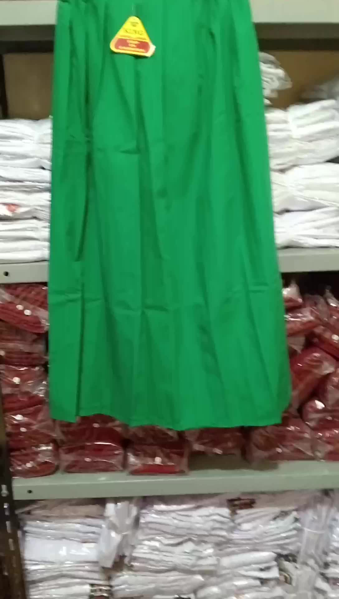 Rok panjang hijau seragam sekolah MI usia 6-12 tahun rok sekolah MI anak fashion