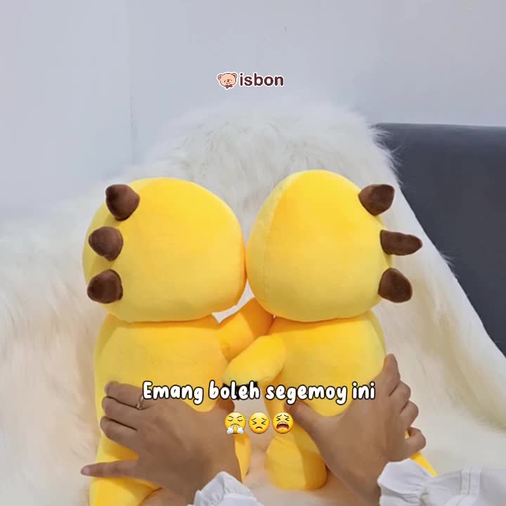 ISTANA BONEKA Dino Kuning Squishy Yellow Dino 12inch Mini Lucu Mainan Anak Cowo Cewe Hadiah Spesial Ulang Tahun Dolls Gift Toys